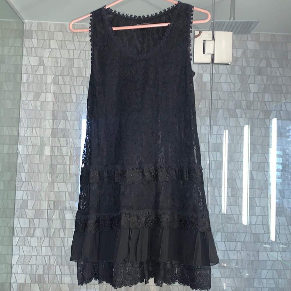 Bcbg black slip dress